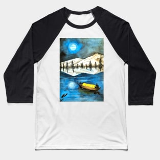 Night time Scenery Baseball T-Shirt